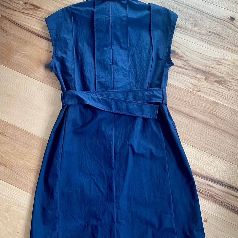Coach Belted Navy Trench Dress NWT - Picture 16 of 16